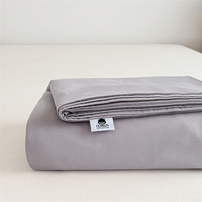 91家纺网 家纺一手货源 找家纺 宝时兰 2025新款加厚100%全棉高支高密长绒棉纯色磨毛床单纯棉单件床单-系列二【提供买家秀/可定制其他尺寸】 叠拍图