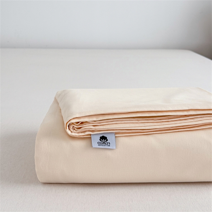 91家纺网 家纺一手货源 找家纺 宝时兰 2025新款加厚100%全棉高支高密长绒棉纯色磨毛床单纯棉单件床单-系列二【提供买家秀/可定制其他尺寸】 叠拍图