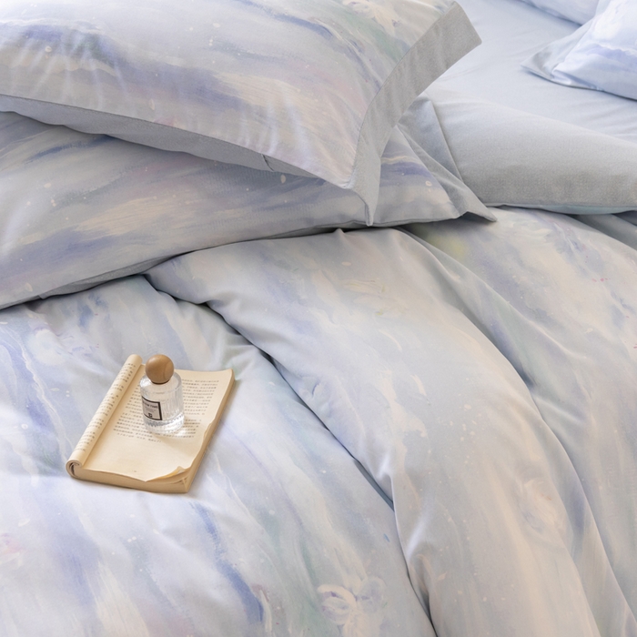 91家纺网 家纺一手货源 找家纺 巧玲珑 2025新款ABk版新疆棉双拼四件套（新花色已更新）岁月如歌