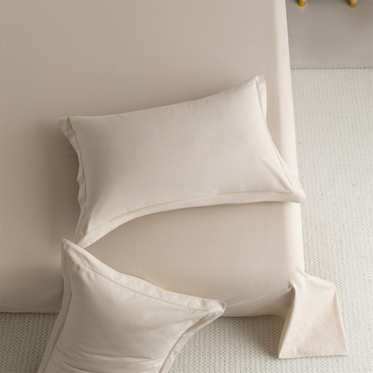 91家纺网 家纺一手货源 找家纺 宝时兰 2025新款加厚100%全棉高支高密长绒棉纯色磨毛床单纯棉单件床单-系列二【提供买家秀/可定制其他尺寸】 米卡