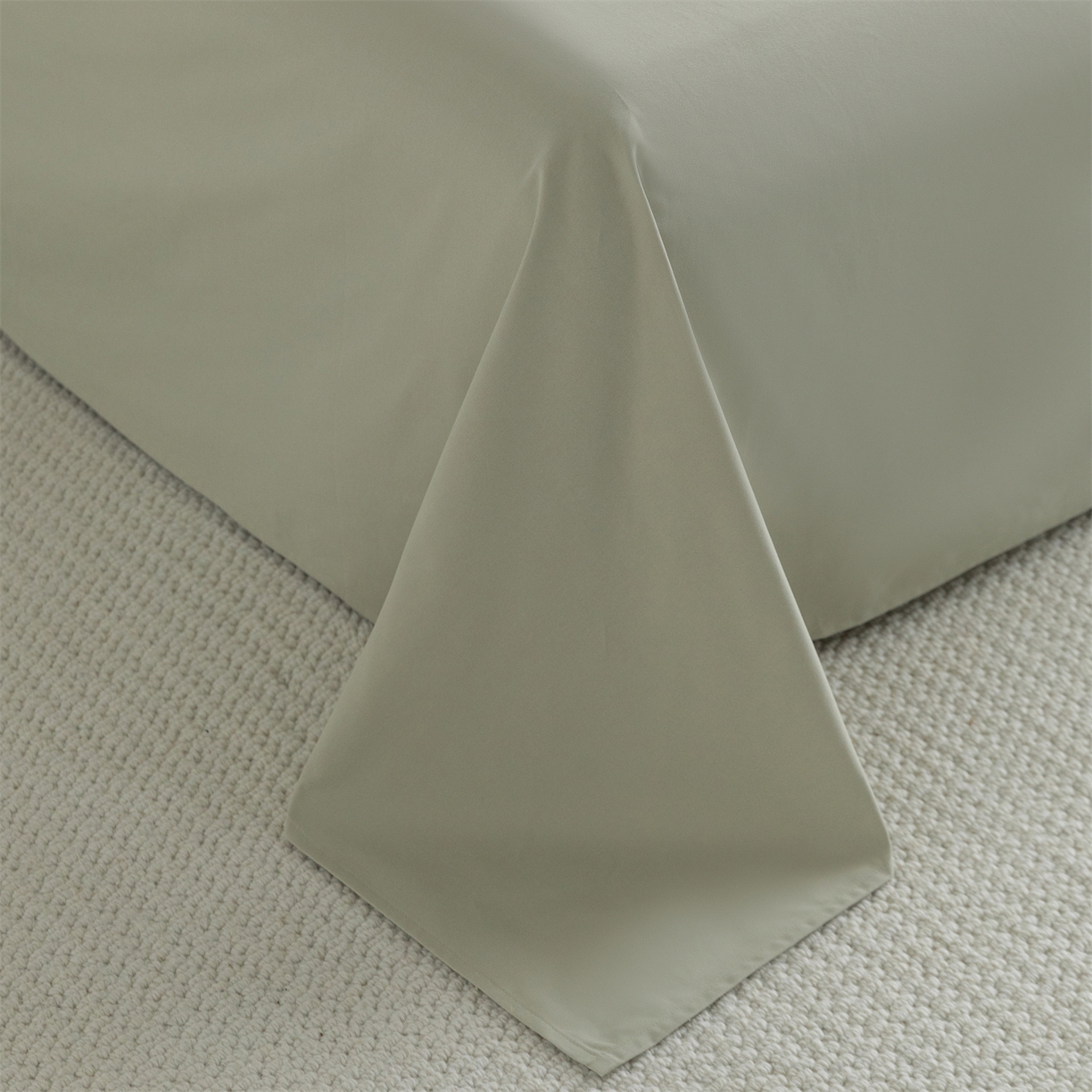 91家纺网 家纺一手货源 找家纺 宝时兰 2025新款加厚100%全棉高支高密长绒棉纯色磨毛床单纯棉单件床单-系列二【提供买家秀/可定制其他尺寸】 沫绿