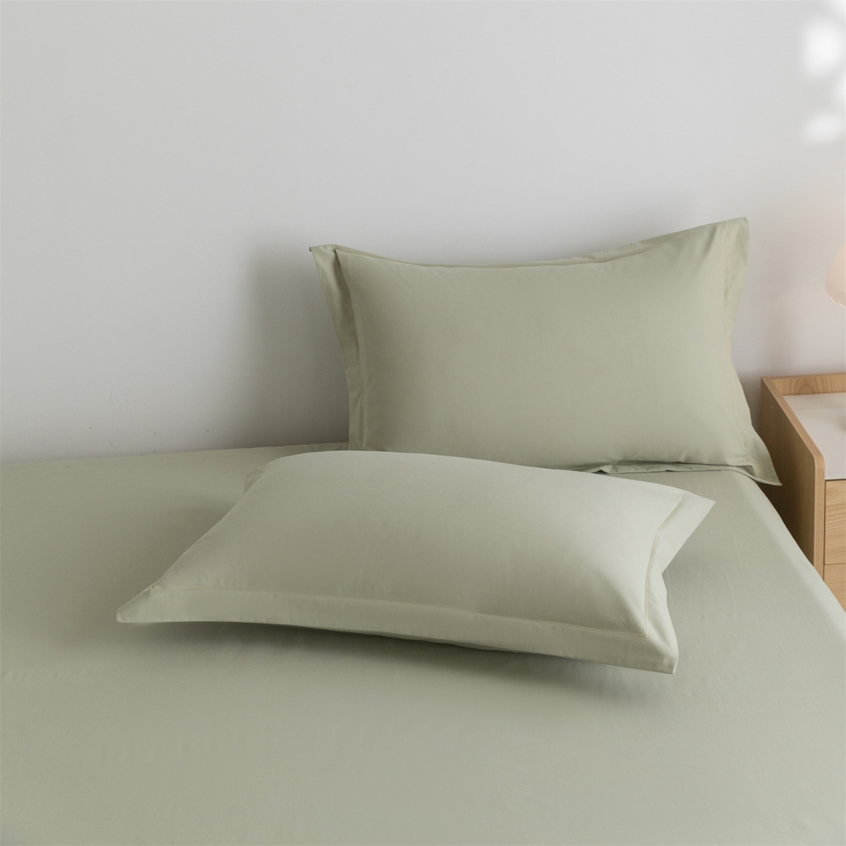 91家纺网 家纺一手货源 找家纺 宝时兰 2025新款加厚100%全棉高支高密长绒棉纯色磨毛床单纯棉单件床单-系列二【提供买家秀/可定制其他尺寸】 沫绿