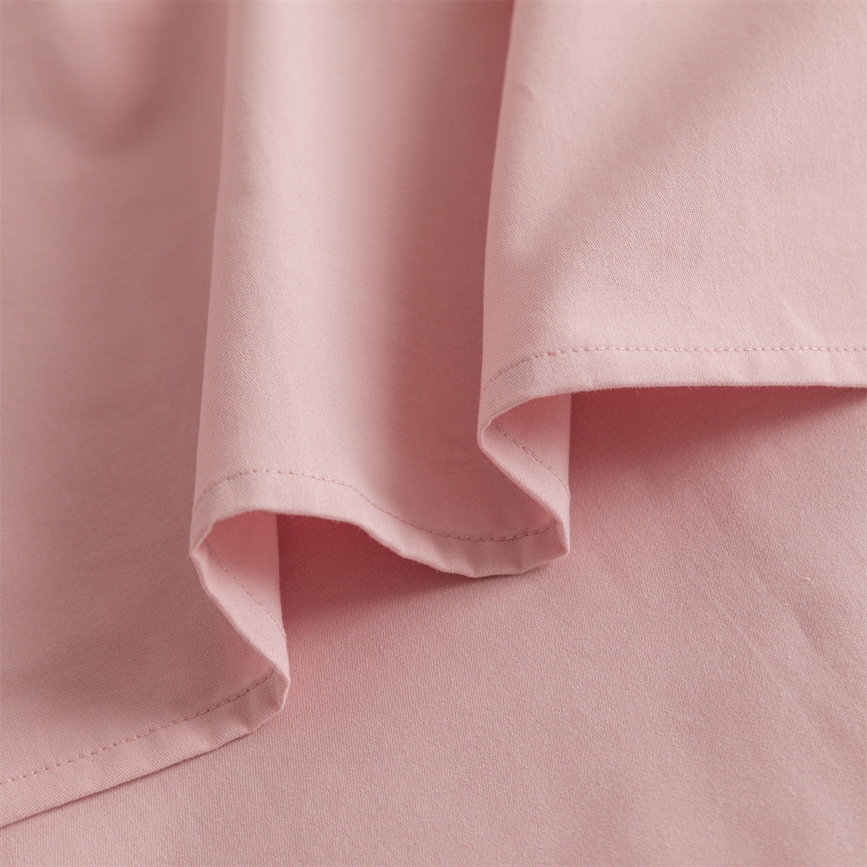 91家纺网 家纺一手货源 找家纺 宝时兰 2025新款加厚100%全棉高支高密长绒棉纯色磨毛床单纯棉单件床单-系列二【提供买家秀/可定制其他尺寸】 木槿粉