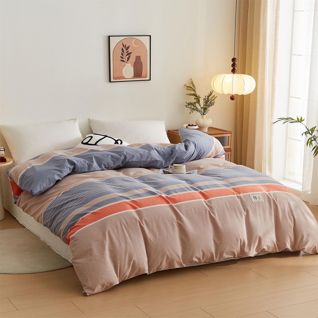 91家纺网 家纺一手货源 找家纺 凡心 2025新款可拆洗冬被被子被芯 莱卡条