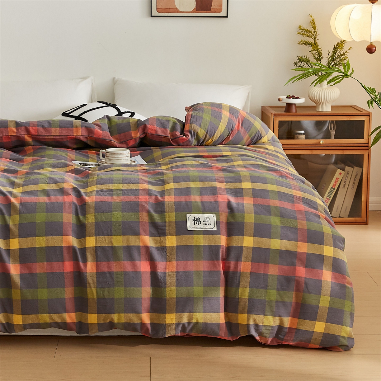 91家纺网 家纺一手货源 找家纺 凡心 2025新款可拆洗冬被被子被芯 贝格拉灰