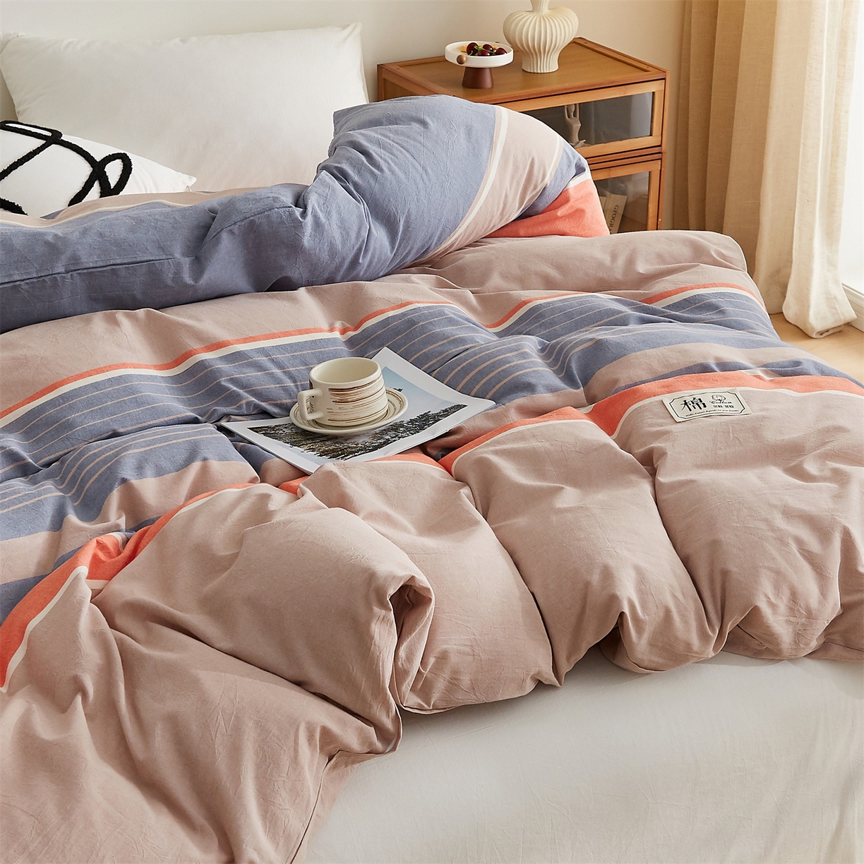 91家纺网 家纺一手货源 找家纺 凡心 2025新款可拆洗冬被被子被芯 莱卡条