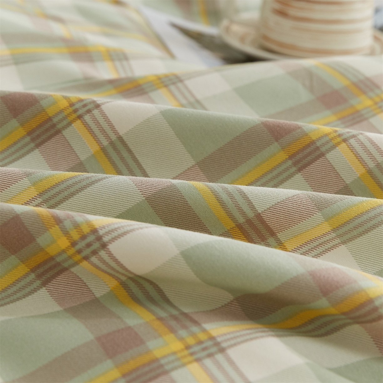 91家纺网 家纺一手货源 找家纺 凡心 2025新款可拆洗冬被被子被芯 绿小格