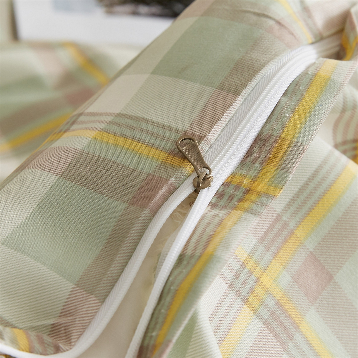 91家纺网 家纺一手货源 找家纺 凡心 2025新款可拆洗冬被被子被芯 绿小格