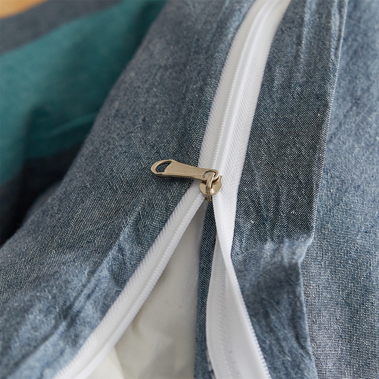 91家纺网 家纺一手货源 找家纺 凡心 2025新款可拆洗冬被被子被芯 兰陵彩条