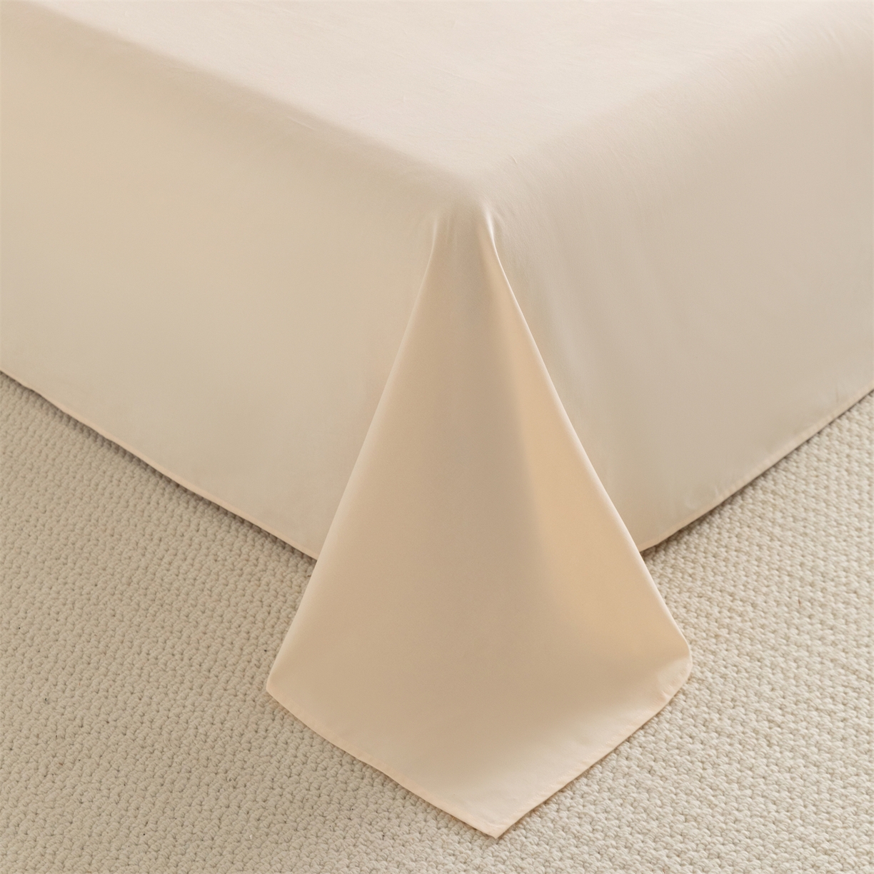 91家纺网 家纺一手货源 找家纺 宝时兰 2025新款加厚100%全棉高支高密长绒棉纯色磨毛床单纯棉单件床单-系列二【提供买家秀/可定制其他尺寸】 奶黄