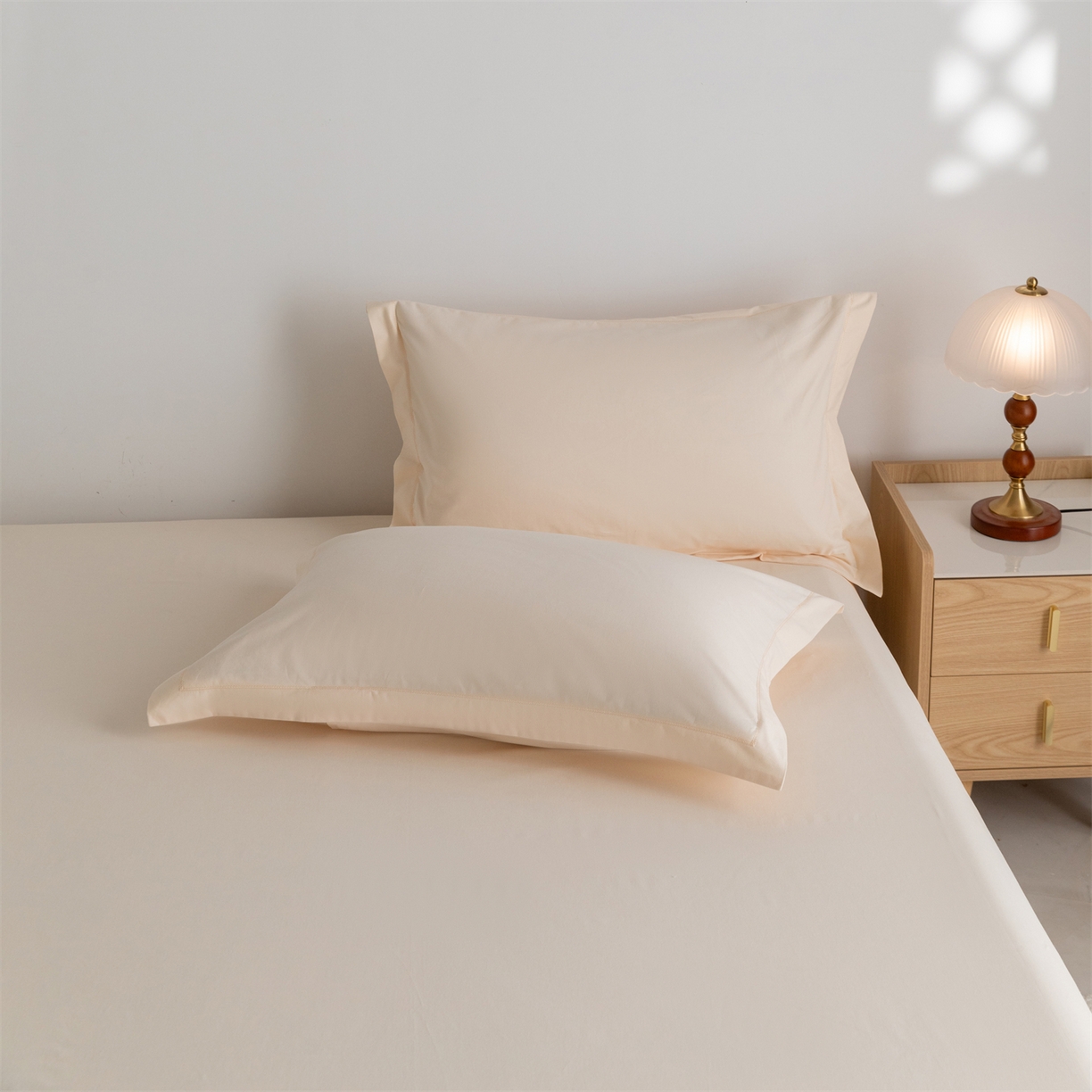 91家纺网 家纺一手货源 找家纺 宝时兰 2025新款加厚100%全棉高支高密长绒棉纯色磨毛床单纯棉单件床单-系列二【提供买家秀/可定制其他尺寸】 奶黄