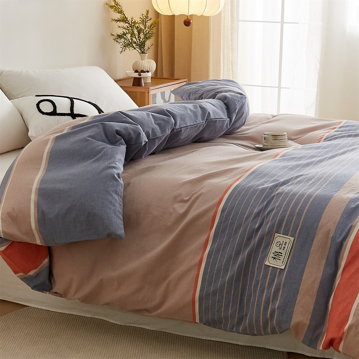 91家纺网 家纺一手货源 找家纺 凡心 2025新款可拆洗冬被被子被芯 莱卡条