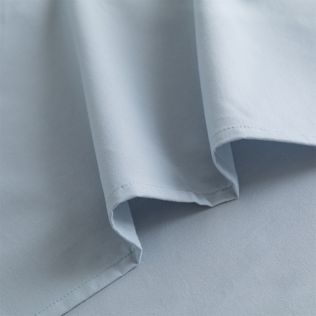 91家纺网 家纺一手货源 找家纺 宝时兰 2025新款加厚100%全棉高支高密长绒棉纯色磨毛床单纯棉单件床单-系列二【提供买家秀/可定制其他尺寸】 晴山蓝