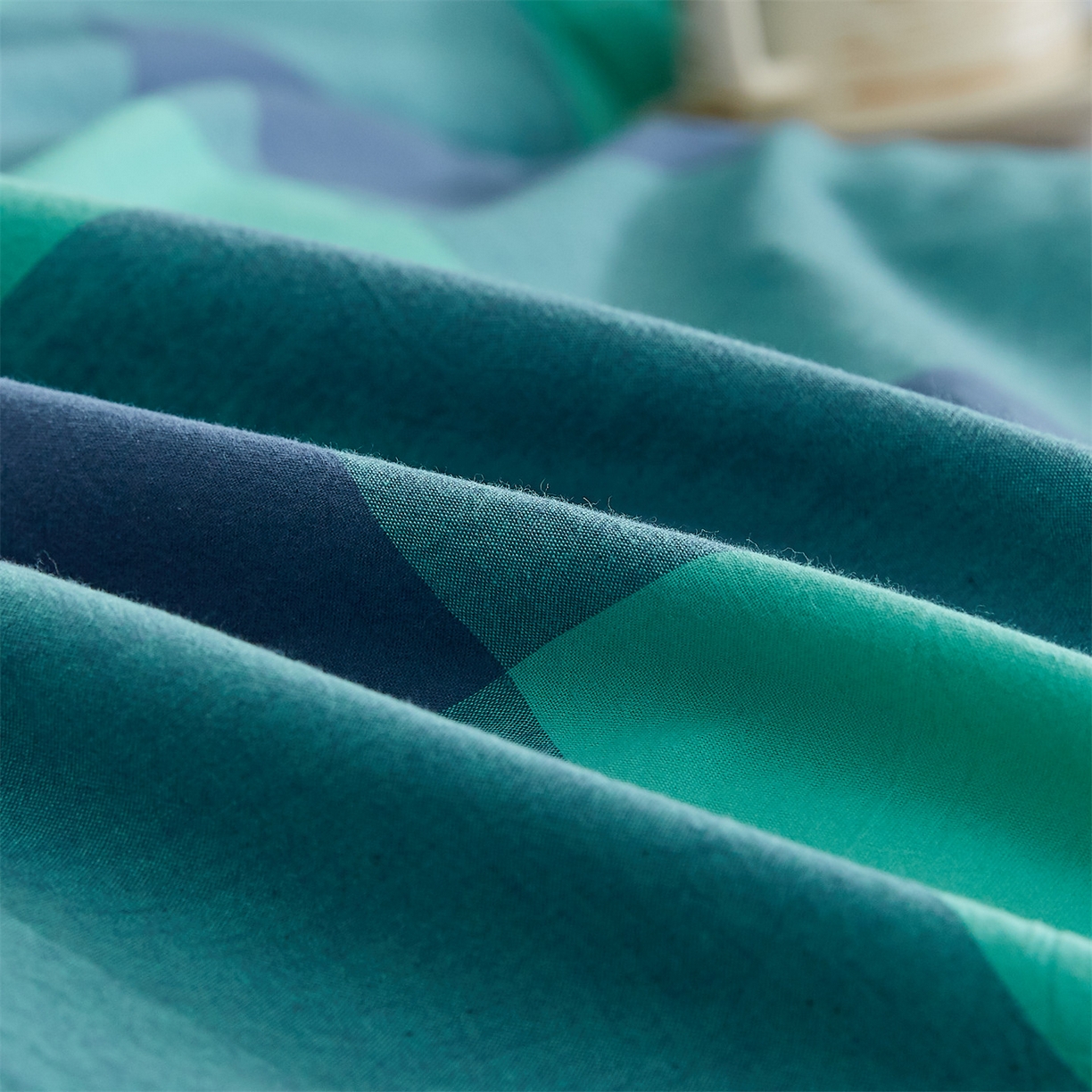 91家纺网 家纺一手货源 找家纺 凡心 2025新款可拆洗冬被被子被芯 绿大格