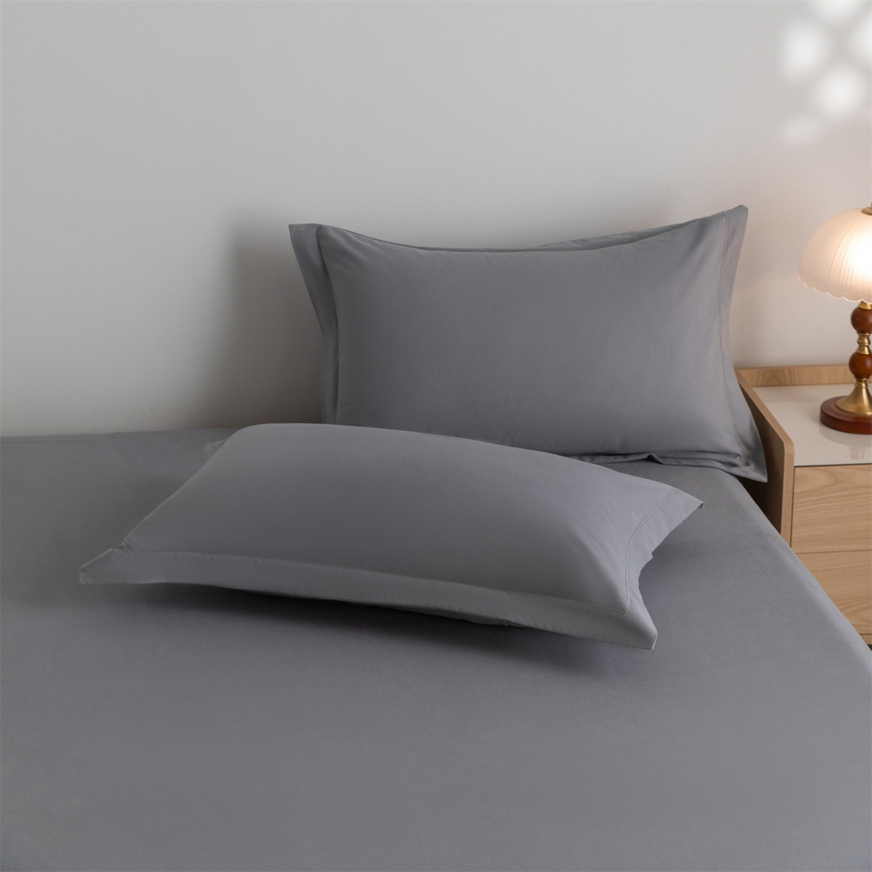 91家纺网 家纺一手货源 找家纺 宝时兰 2025新款加厚100%全棉高支高密长绒棉纯色磨毛床单纯棉单件床单-系列二【提供买家秀/可定制其他尺寸】 深空灰