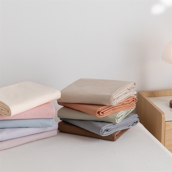 91家纺网 家纺一手货源 找家纺 宝时兰 2025新款加厚100%全棉高支高密长绒棉纯色磨毛床单纯棉单件床单-系列二【提供买家秀/可定制其他尺寸】 组合图（仅参考）