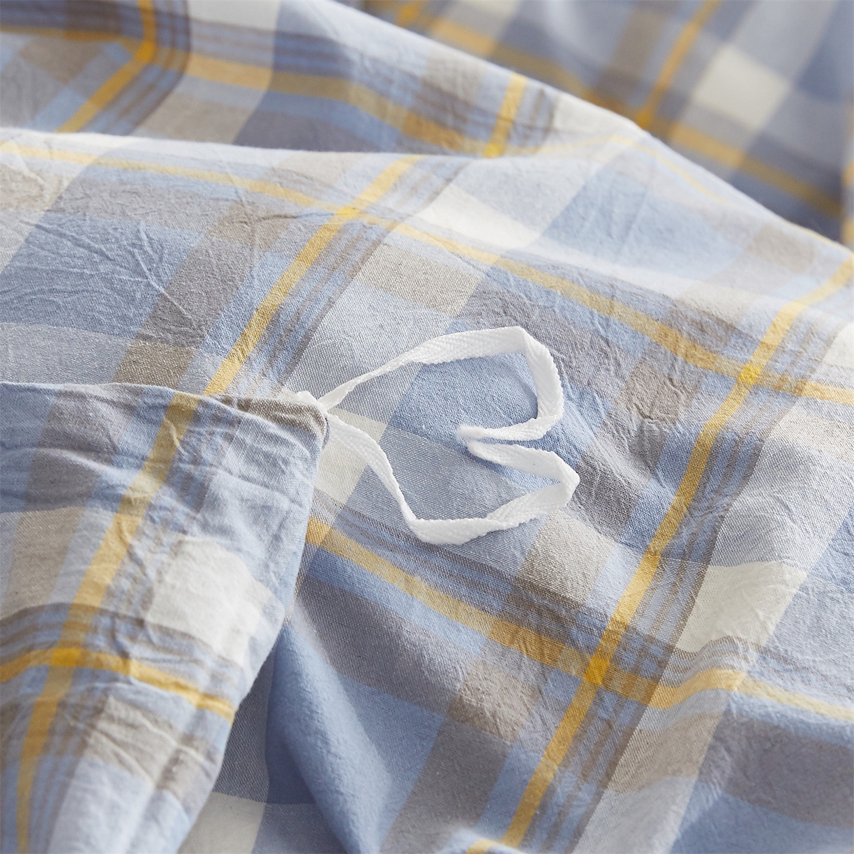 91家纺网 家纺一手货源 找家纺 凡心 2025新款可拆洗冬被被子被芯 蓝中格