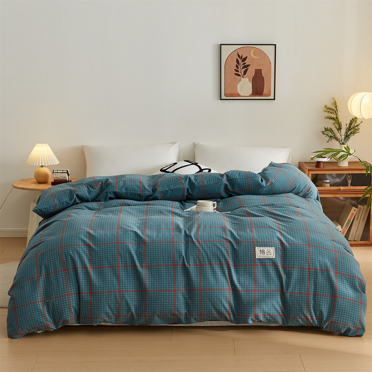 91家纺网 家纺一手货源 找家纺 凡心 2025新款可拆洗冬被被子被芯 雅格绿