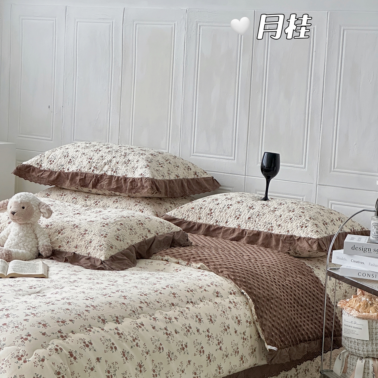 91家纺网 家纺一手货源 找家纺 （总）佰织鑫家居 2025秋冬新品全棉法式床盖款豆豆被四件套