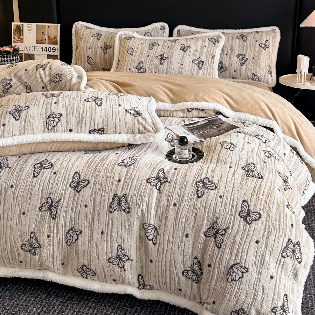 91家纺网 家纺一手货源 找家纺 （总）涵宸家纺 2025新款雕花牛奶绒四件套