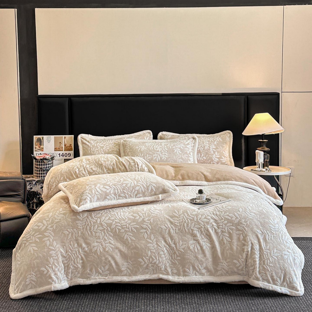 涵宸家纺 2025新款雕花牛奶绒四件套 和春-米