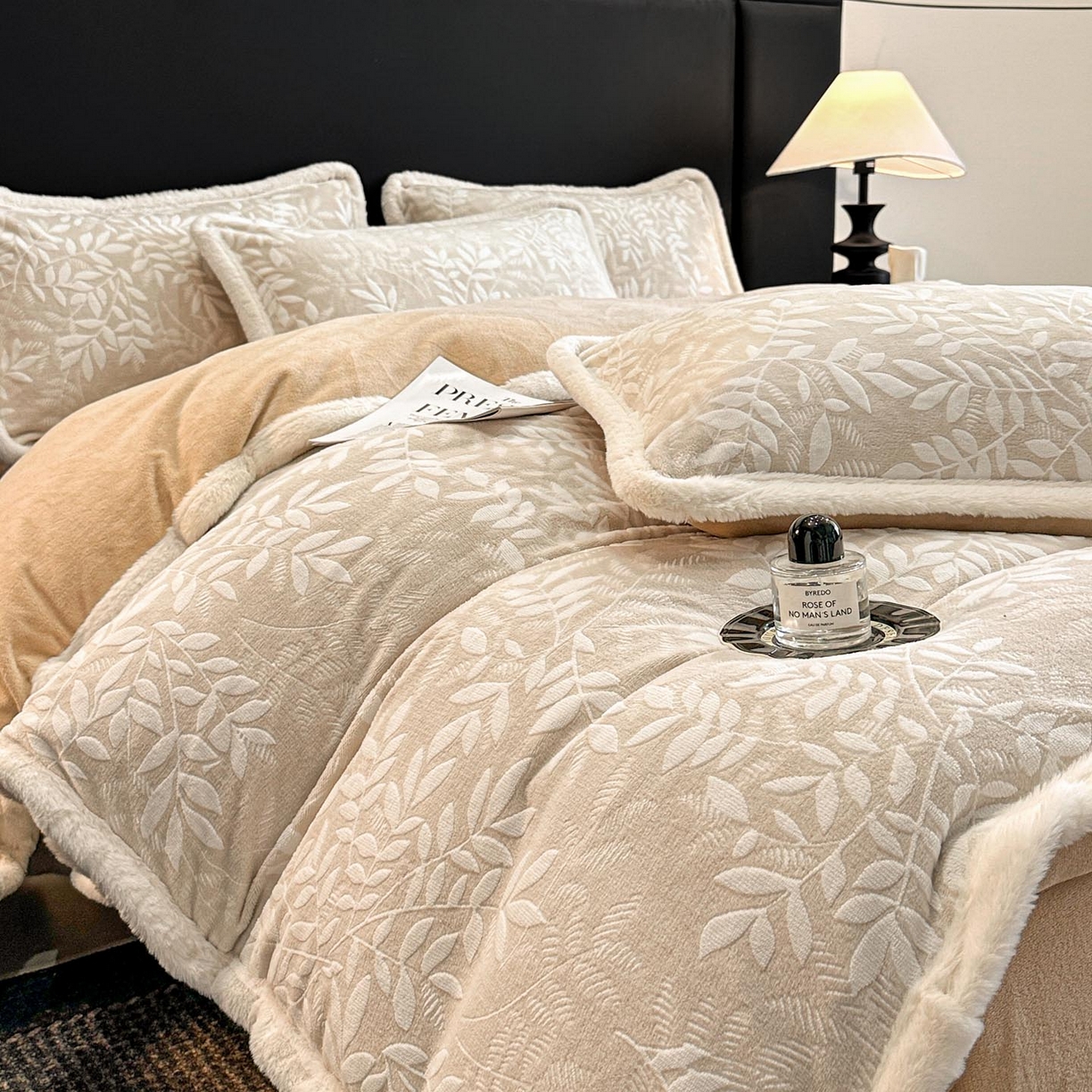 91家纺网 家纺一手货源 找家纺 涵宸家纺 2025新款雕花牛奶绒四件套 和春-米