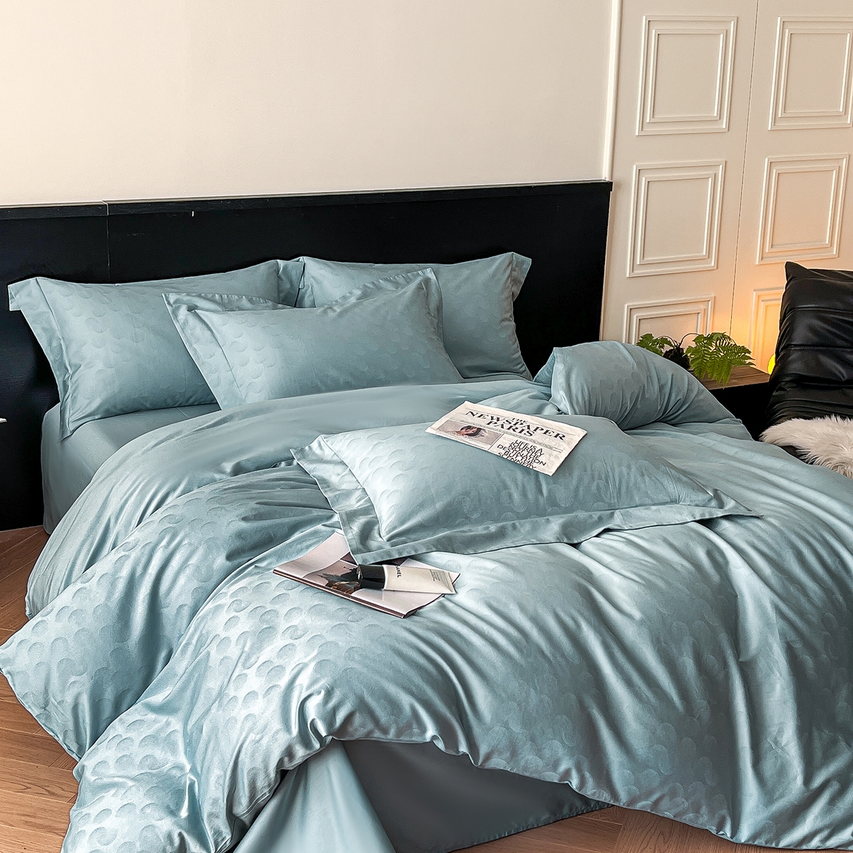 91家纺网 家纺一手货源 找家纺 （总）舒慕家纺 2025新款100支长绒棉提花四件套系列