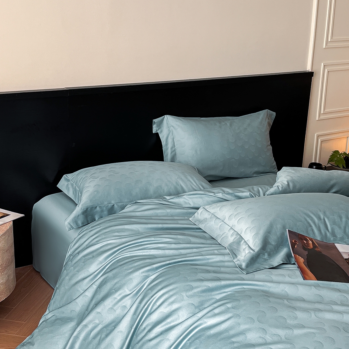 91家纺网 家纺一手货源 找家纺 （总）舒慕家纺 2025新款100支长绒棉提花四件套系列