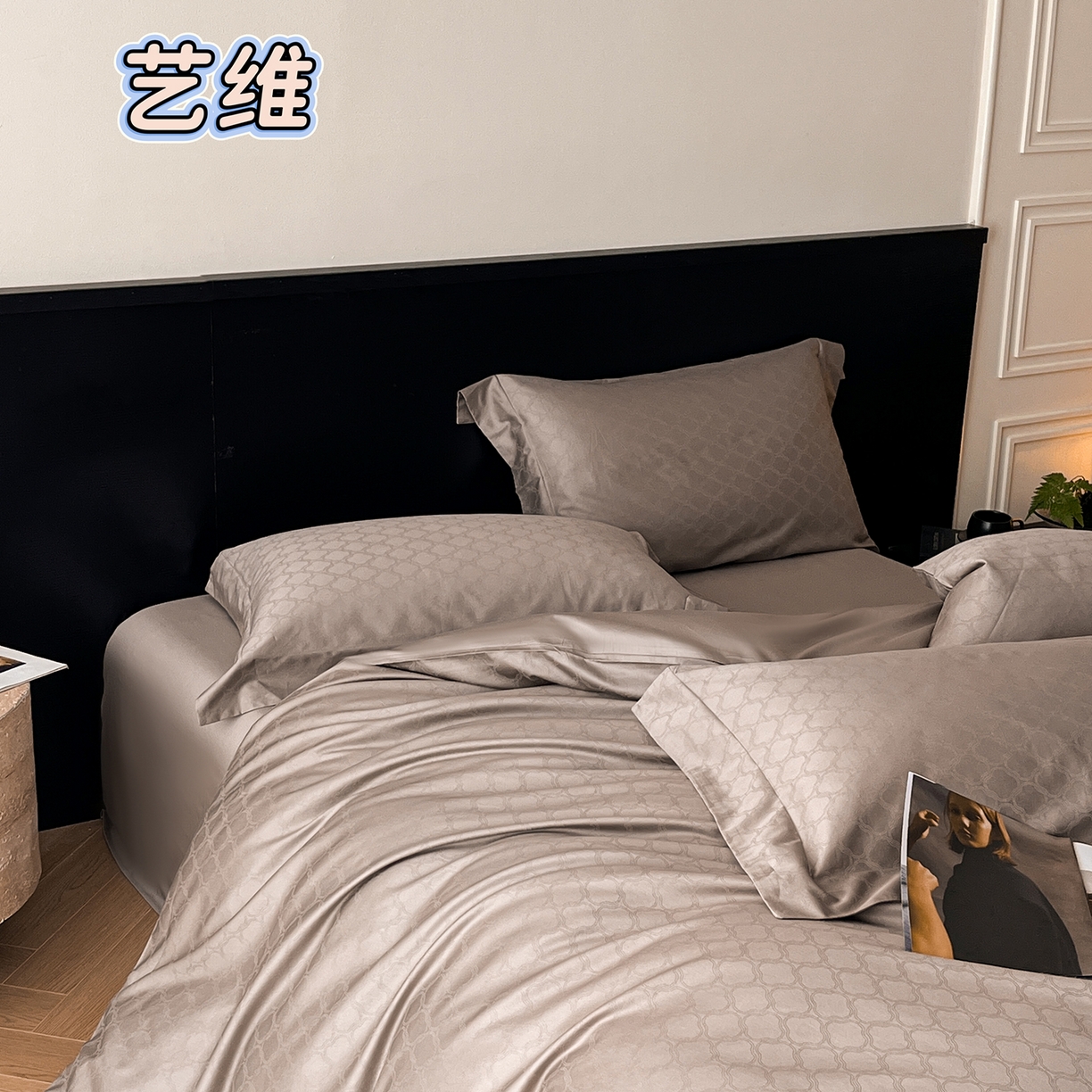 91家纺网 家纺一手货源 找家纺 （总）舒慕家纺 2025新款100支长绒棉提花四件套系列