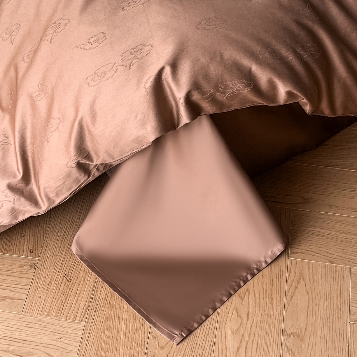 91家纺网 家纺一手货源 找家纺 舒慕家纺 2025新款100支长绒棉提花四件套系列 艾琳娜