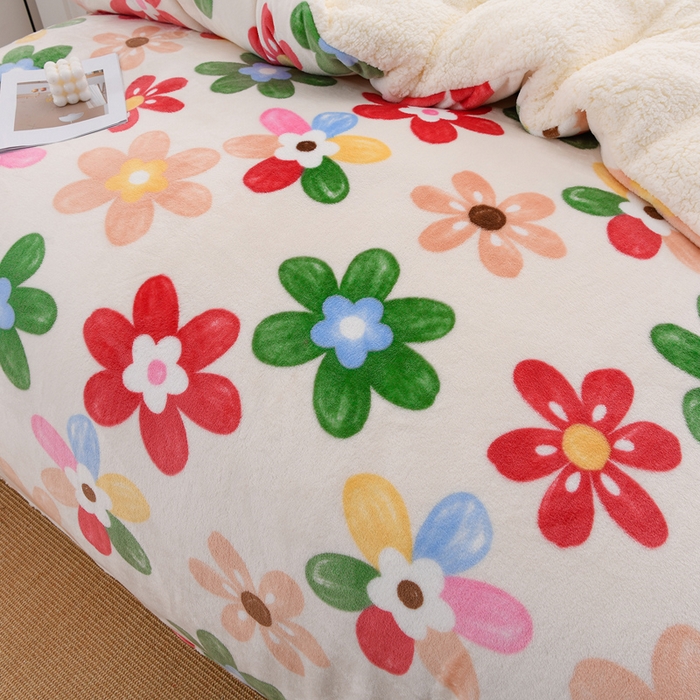 91家纺网 家纺一手货源 找家纺 （总）圣靓 2025新款暖心牛奶绒羊羔绒冬被被子被芯