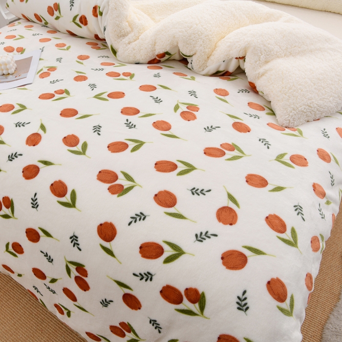 91家纺网 家纺一手货源 找家纺 圣靓 2025新款暖心牛奶绒羊羔绒冬被被子被芯 伊人