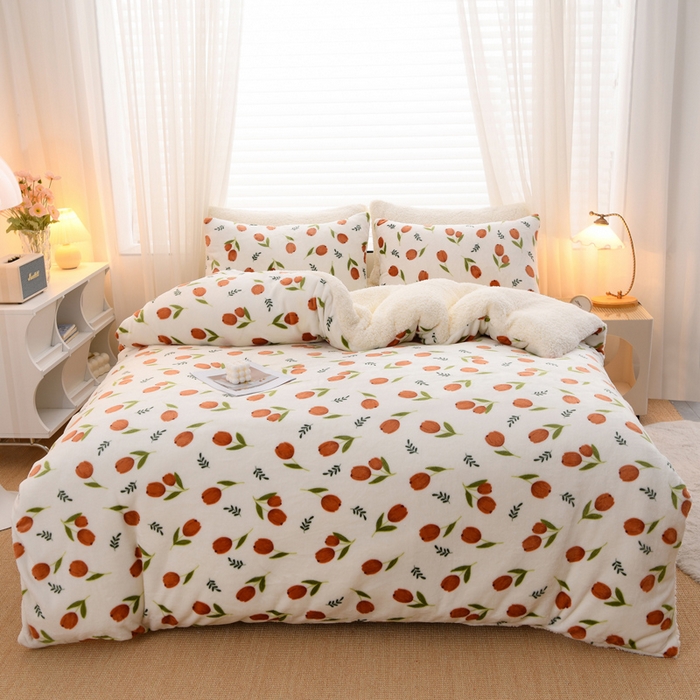 91家纺网 家纺一手货源 找家纺 圣靓 2025新款暖心牛奶绒羊羔绒冬被被子被芯 伊人