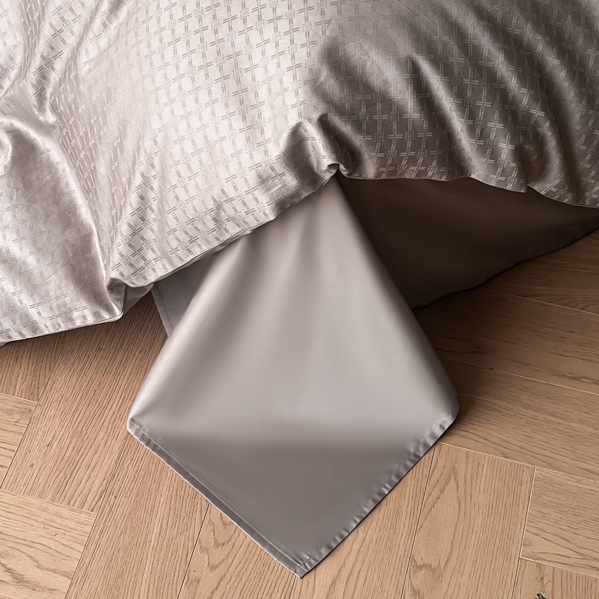 91家纺网 家纺一手货源 找家纺 舒慕家纺 2025新款100支长绒棉提花四件套系列 米娅