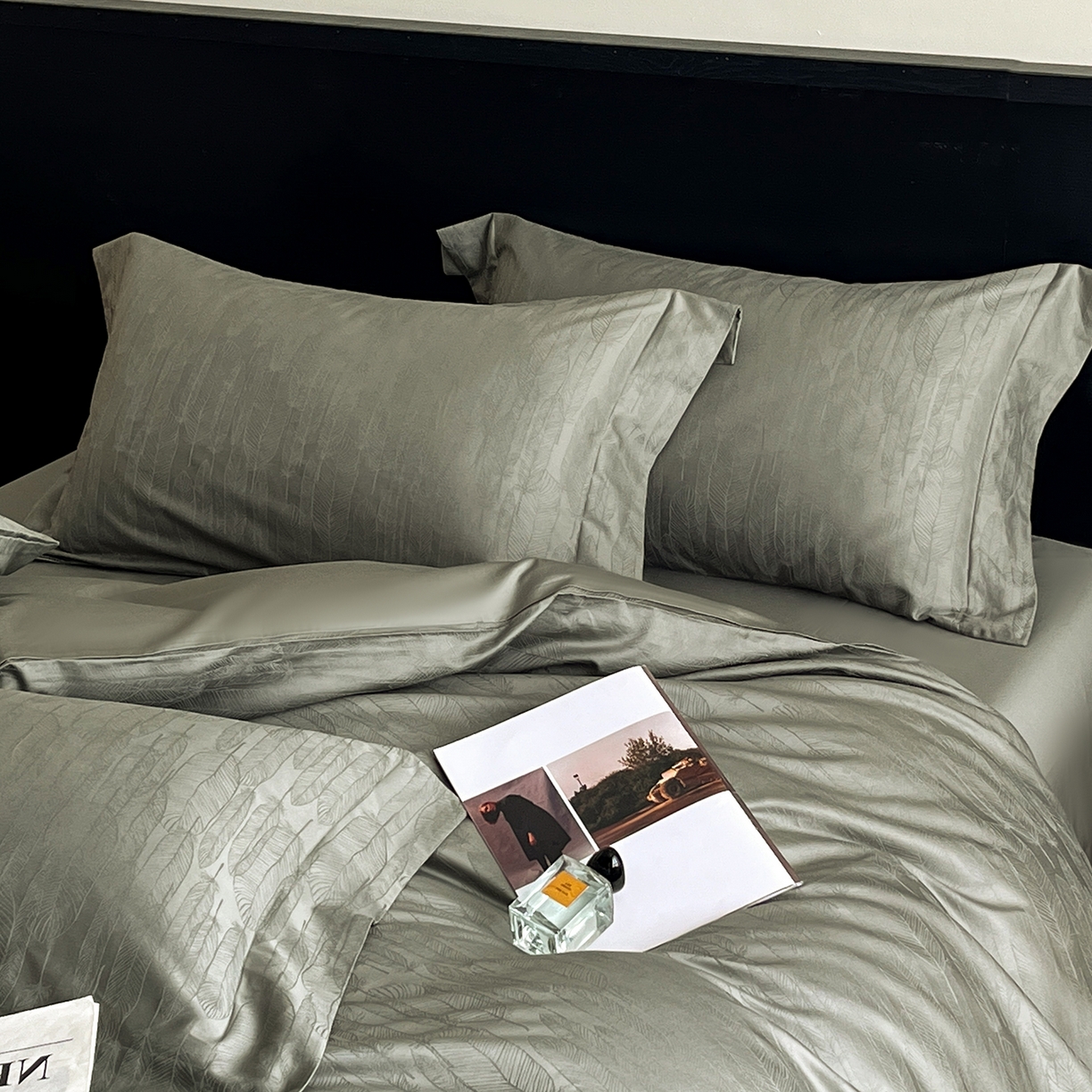 91家纺网 家纺一手货源 找家纺 舒慕家纺 2025新款100支长绒棉提花四件套系列 柔梦