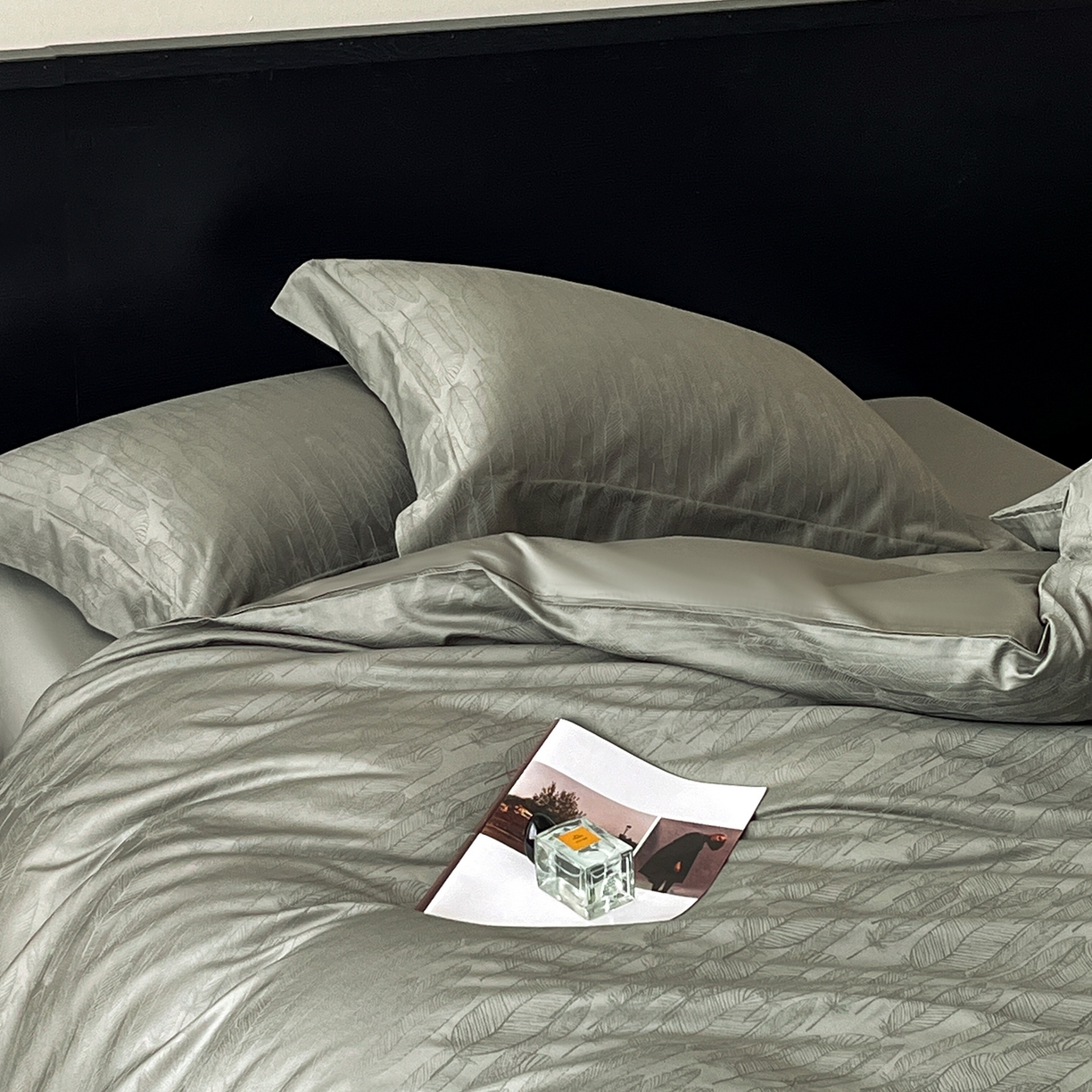 91家纺网 家纺一手货源 找家纺 舒慕家纺 2025新款100支长绒棉提花四件套系列 柔梦