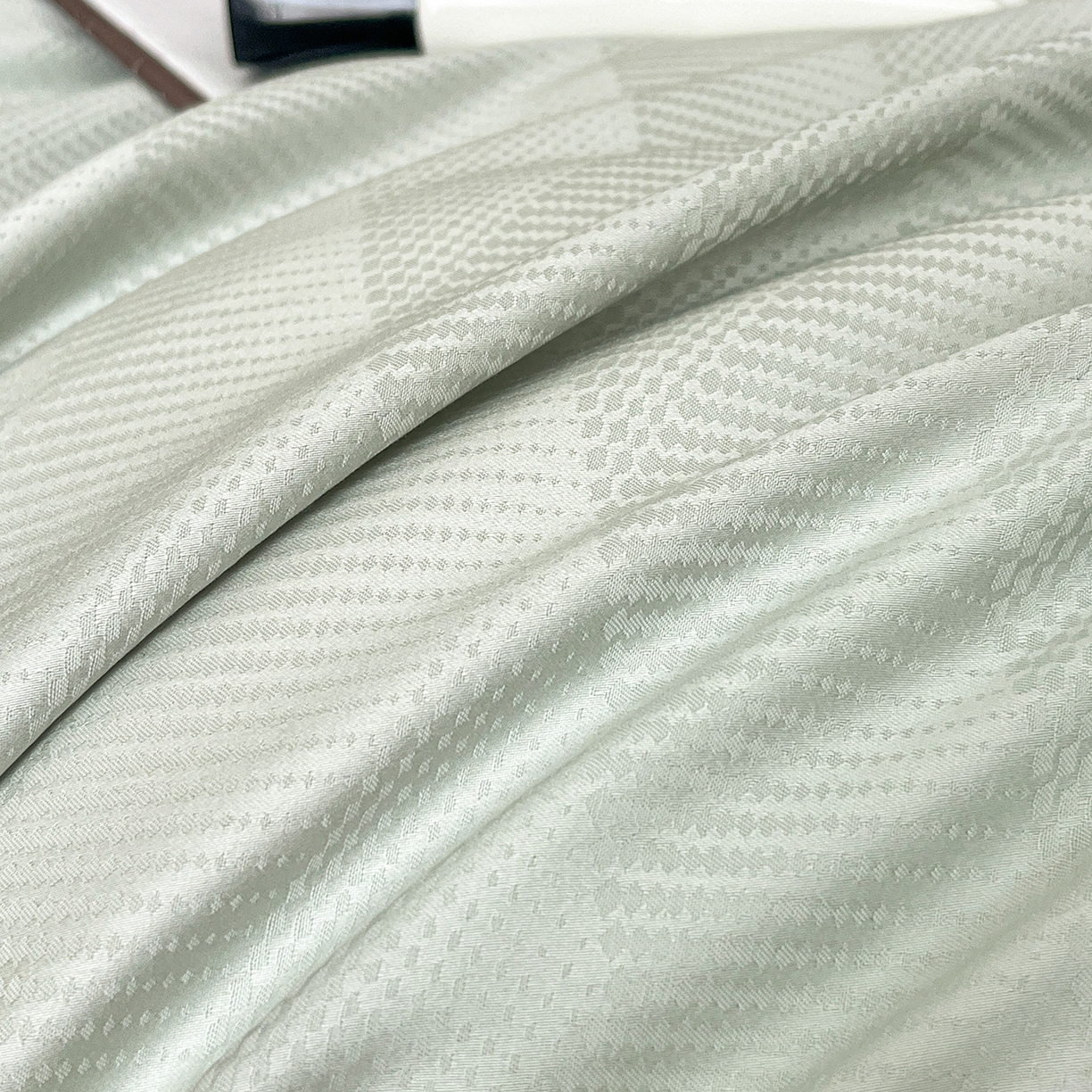 91家纺网 家纺一手货源 找家纺 舒慕家纺 2025新款100支长绒棉提花四件套系列 时空