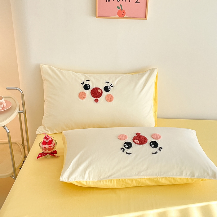 91家纺网 家纺一手货源 找家纺 （总）琪格格  2025新款全棉纯棉大版卡通毛巾绣四件套