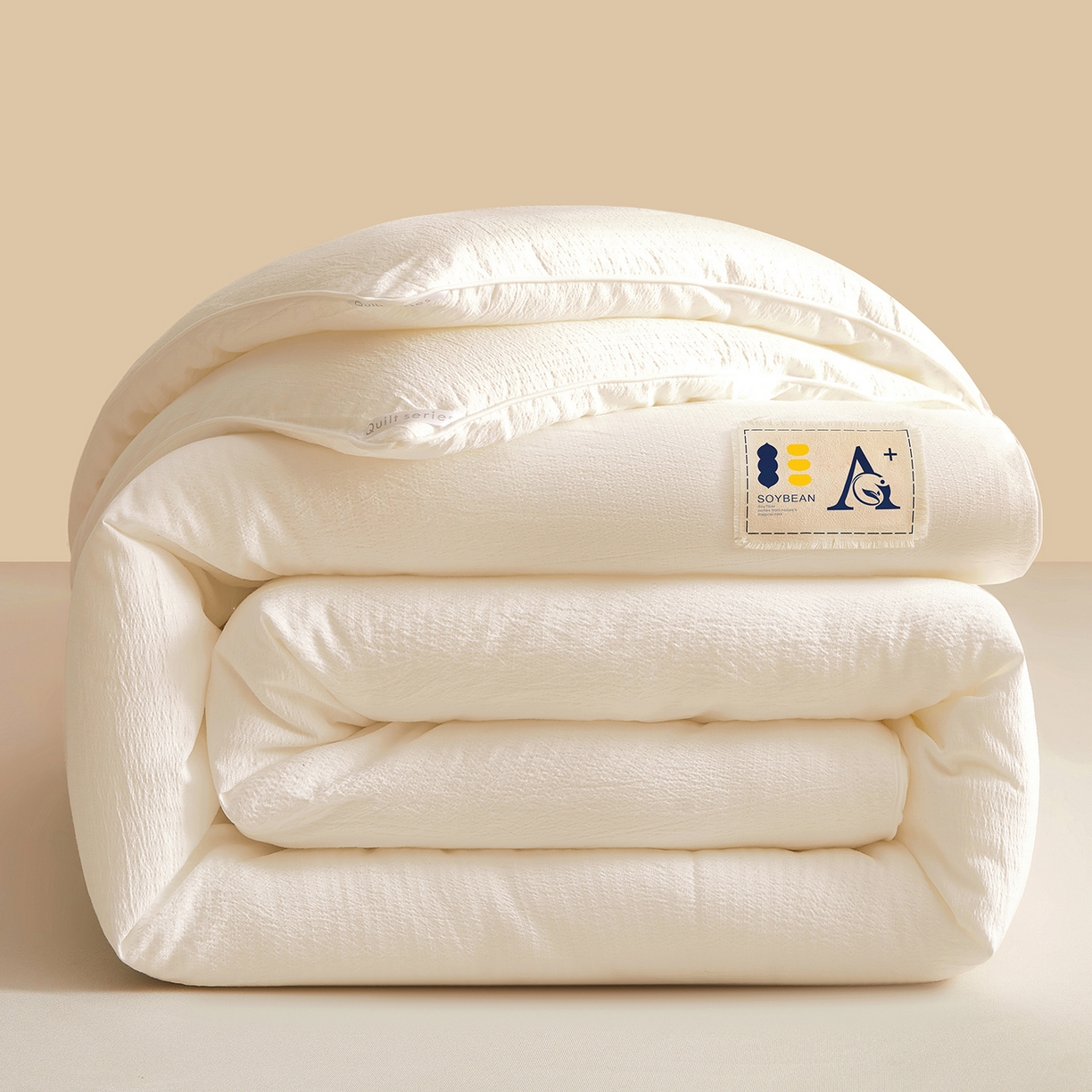 91家纺网 家纺一手货源 找家纺 （总）金喜 2025新款皱皱纱被芯春秋被冬被加厚被子大豆绗缝被子四季被