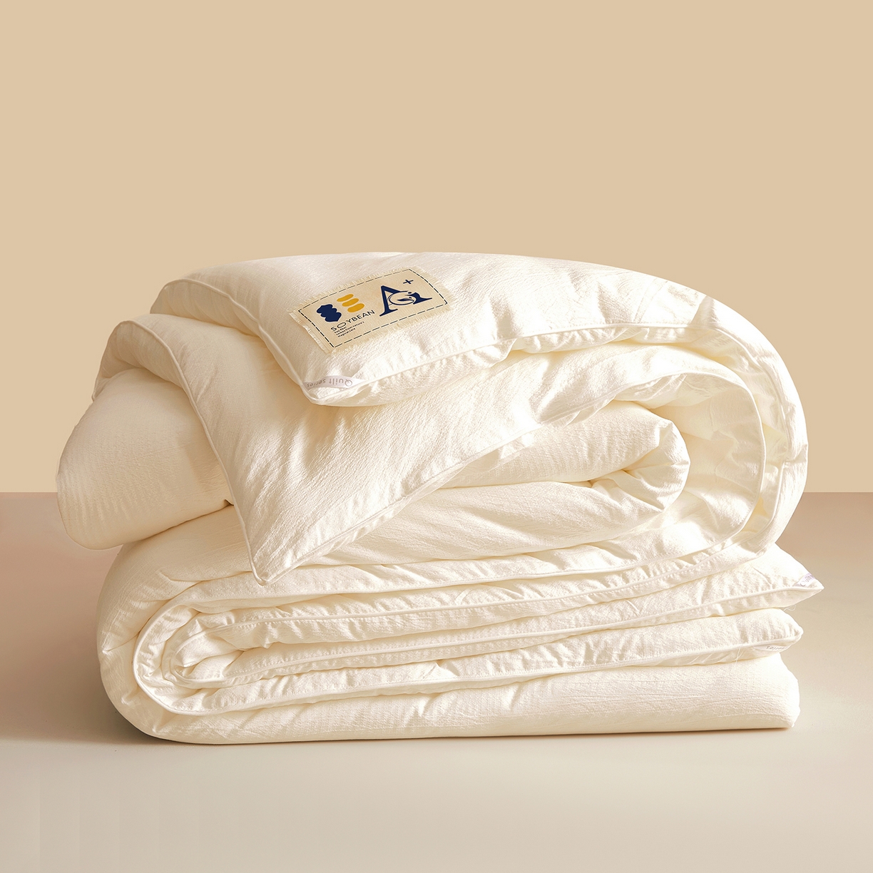 91家纺网 家纺一手货源 找家纺 （总）金喜 2025新款皱皱纱被芯春秋被冬被加厚被子大豆绗缝被子四季被