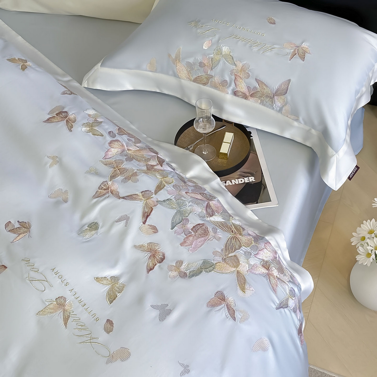 91家纺网 家纺一手货源 找家纺 （总） 2025直播爆款A类贡缎长绒棉四件套纯棉全棉重工刺绣被套床单高端拼接床上用品