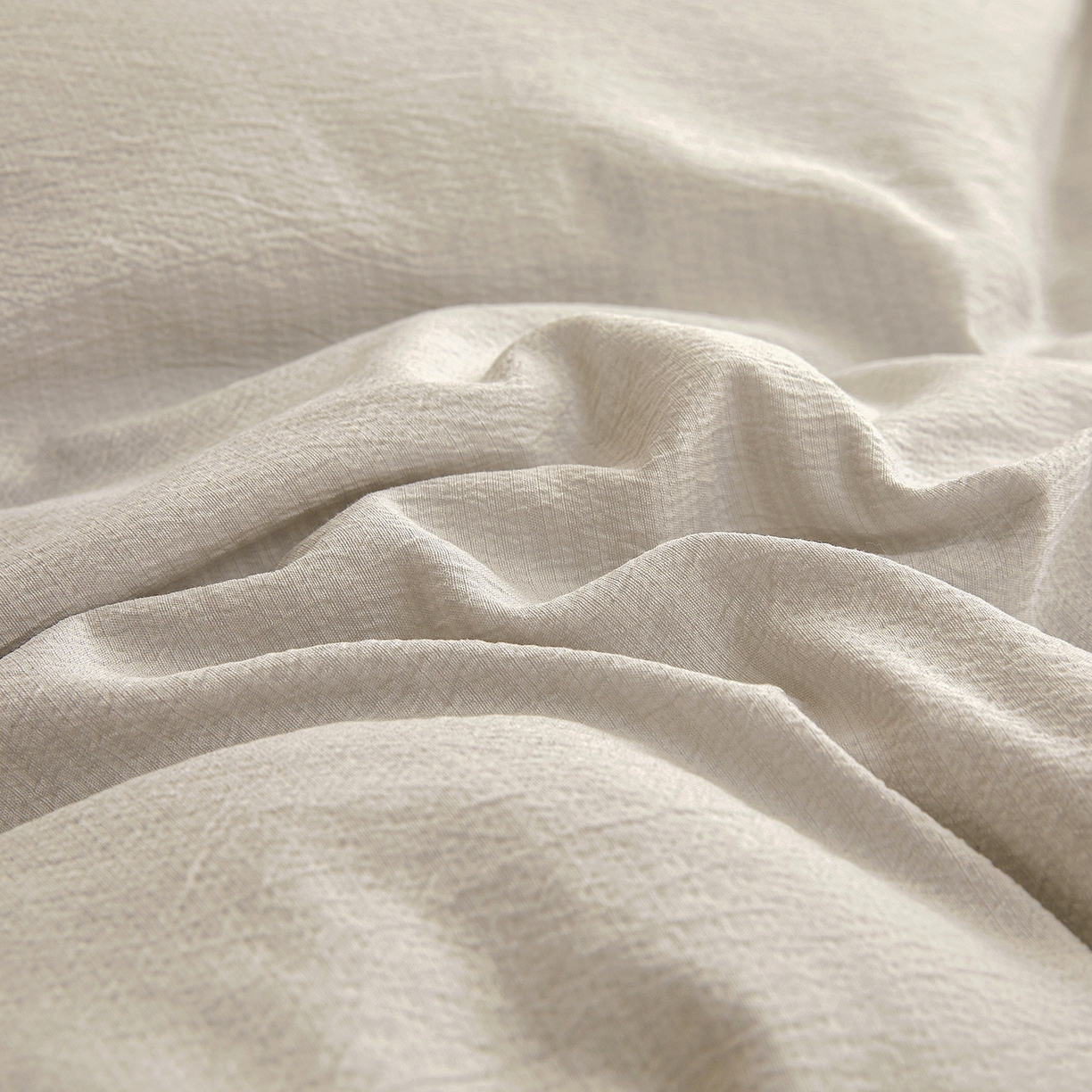 91家纺网 家纺一手货源 找家纺 金喜 2025新款棉麻皱皱纱被芯春秋被冬被加厚被子大豆绗缝被子四季被 雅灰