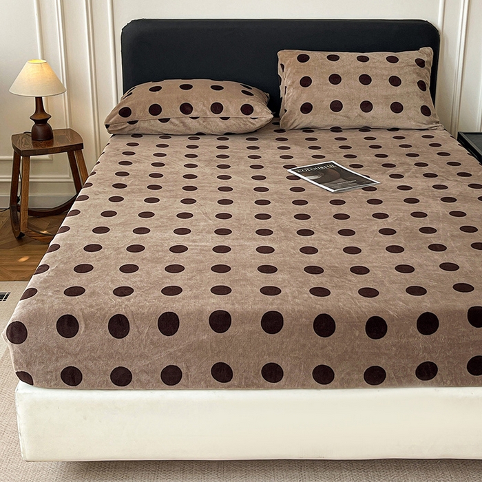 91家纺网 家纺一手货源 找家纺 （总）朵朵家纺 2025新款加厚牛奶绒印花单床笠单品学生宿舍床垫保护套 床笠（床垫保护套可定制尺寸 ）