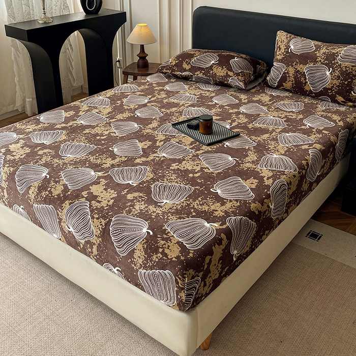 91家纺网 家纺一手货源 找家纺 朵朵家纺 2025新款加厚牛奶绒印花单床笠单品学生宿舍床垫保护套 床笠（床垫保护套可定制尺寸 ） 感恩南瓜