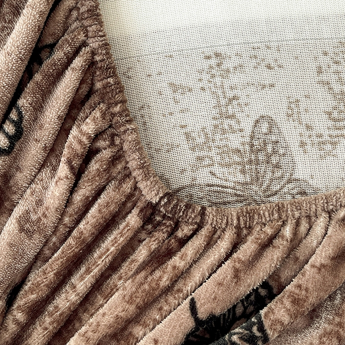 91家纺网 家纺一手货源 找家纺 朵朵家纺 2025新款加厚牛奶绒印花单床笠单品学生宿舍床垫保护套 床笠（床垫保护套可定制尺寸 ） 可可蝴蝶