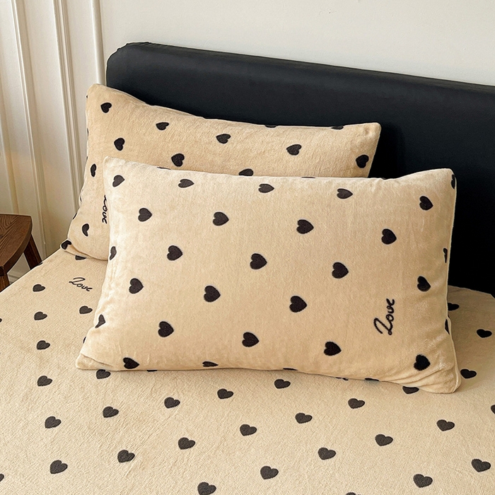 91家纺网 家纺一手货源 找家纺 朵朵家纺 2025新款加厚牛奶绒印花单床笠单品学生宿舍床垫保护套 床笠（床垫保护套可定制尺寸 ） 满心欢喜