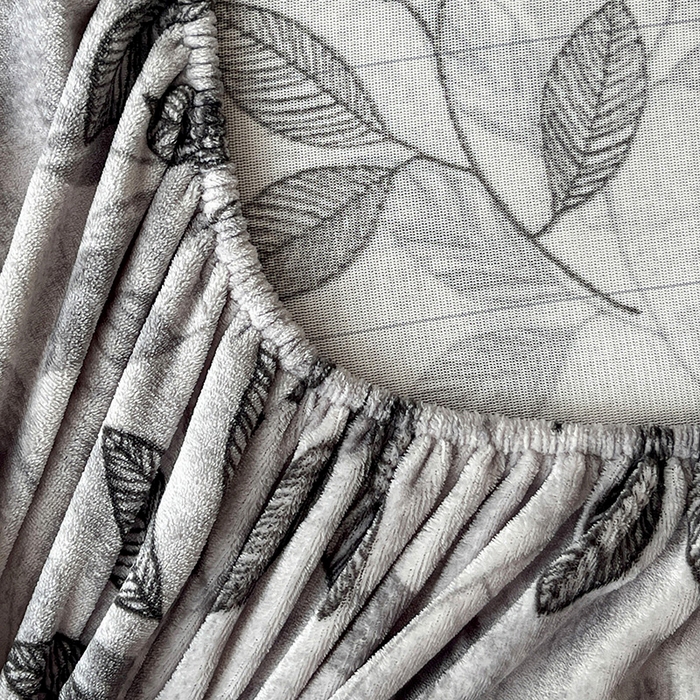 91家纺网 家纺一手货源 找家纺 朵朵家纺 2025新款加厚牛奶绒印花单床笠单品学生宿舍床垫保护套 床笠（床垫保护套可定制尺寸 ） 一叶知秋