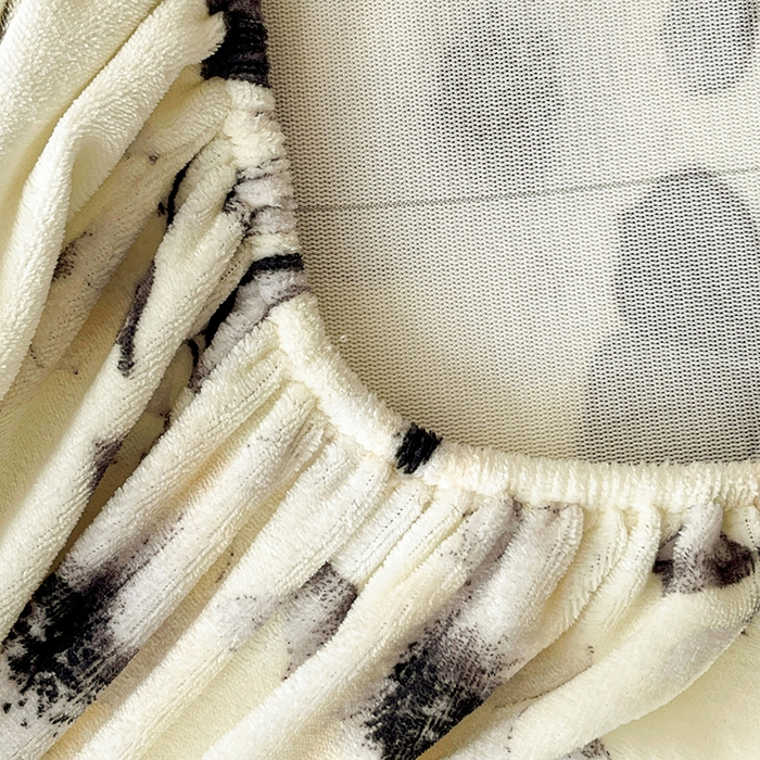 91家纺网 家纺一手货源 找家纺 朵朵家纺 2025新款加厚牛奶绒印花单床笠单品学生宿舍床垫保护套 床笠（床垫保护套可定制尺寸 ） 月光蝴蝶