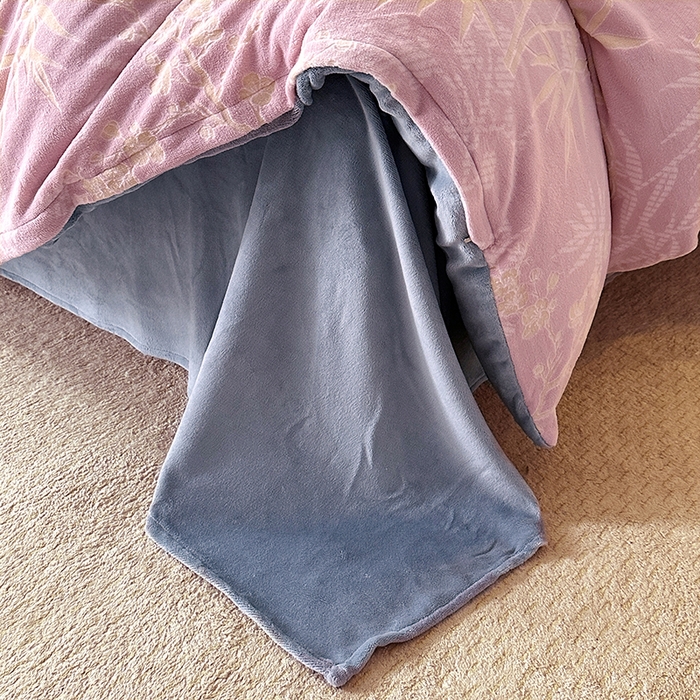 91家纺网 家纺一手货源 找家纺 家贝爱 2025新款230克烂花雕花牛奶绒四件套 竹意豆沙