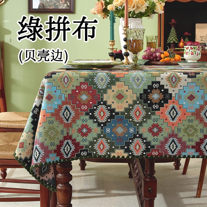 91家纺网 家纺一手货源 找家纺 （总）南通大梧纺织 2025新款家居美学美式田园春江町桌布